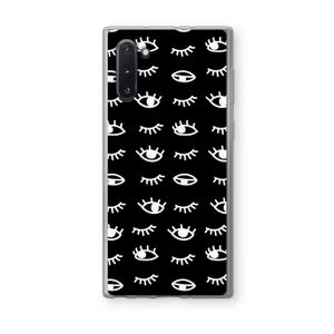Eye pattern #3: Samsung Galaxy Note 10 Transparant Hoesje