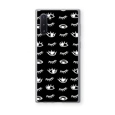 Eye pattern #3: Samsung Galaxy Note 10 Transparant Hoesje
