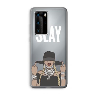 Slay All Day: Huawei P40 Pro Transparant Hoesje