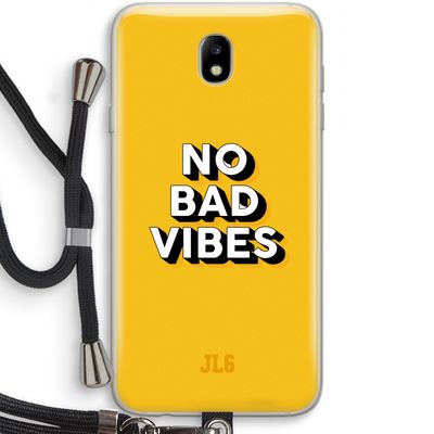 No Bad Vibes: Samsung Galaxy J7 (2017) Transparant Hoesje met koord