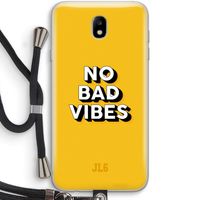 No Bad Vibes: Samsung Galaxy J7 (2017) Transparant Hoesje met koord