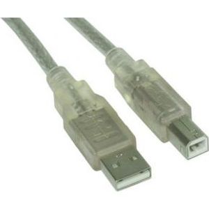 InLine 34550T USB-kabel 10 m USB A USB B Transparant