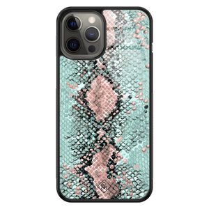 iPhone 12 Pro Max glazen hardcase - Baby snake