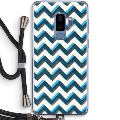 Onderbroken lijn: Samsung Galaxy S9 Plus Transparant Hoesje met koord