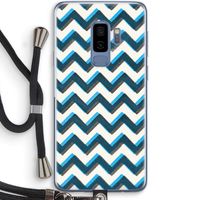 Onderbroken lijn: Samsung Galaxy S9 Plus Transparant Hoesje met koord