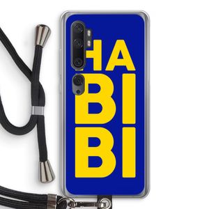 Habibi Blue: Xiaomi Mi Note 10 Pro Transparant Hoesje met koord