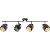 Brilliant Tyas 99945/86 Plafondlamp E14 Zwart, Goud