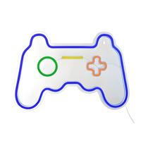 Neon wandlamp Gamer - 41 x 28 cm - controller - LED - mancave - kinderkamer lampen