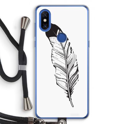 Pluim: Xiaomi Mi Mix 3 Transparant Hoesje met koord