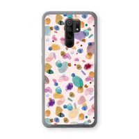 Terrazzo Memphis Pink: Xiaomi Redmi 9 Transparant Hoesje