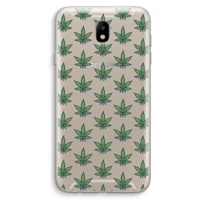 Weed: Samsung Galaxy J7 (2017) Transparant Hoesje