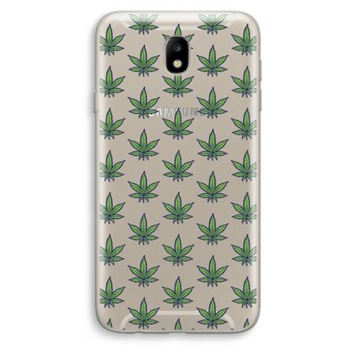 Weed: Samsung Galaxy J7 (2017) Transparant Hoesje
