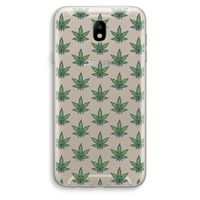 Weed: Samsung Galaxy J7 (2017) Transparant Hoesje
