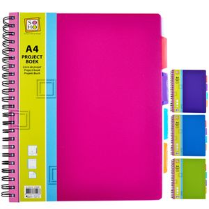 Projectboek A4 23r 4tabs 200 vel