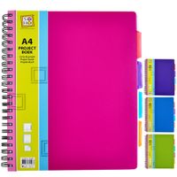 Projectboek A4 23r 4tabs 200 vel