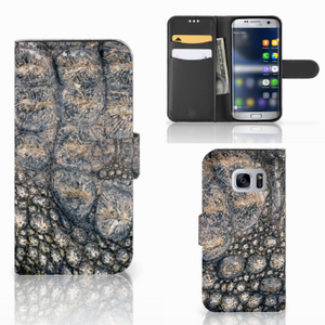 Samsung Galaxy S7 Telefoonhoesje met Pasjes Krokodillenprint