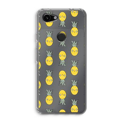Ananas: Google Pixel 3a Transparant Hoesje