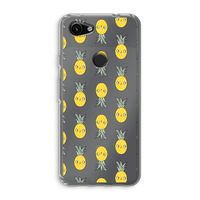 Ananas: Google Pixel 3a Transparant Hoesje