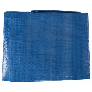 Afdekzeil/dekzeil - blauw - waterdicht - kunststof 65 gr/m2 - 610 x 900 cm   -