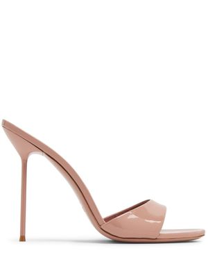Paris Texas mules Lidia 105 mm en cuir verni - Rose