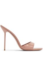 Paris Texas mules Lidia 105 mm en cuir verni - Rose - thumbnail