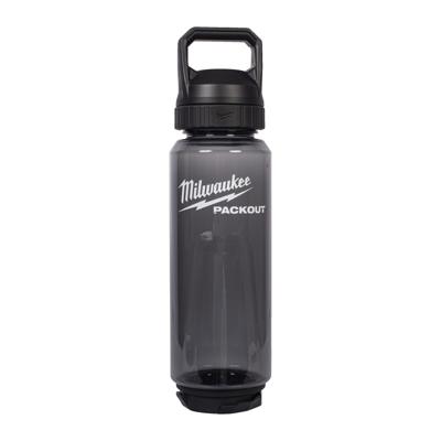 Milwaukee packout™ plastic fles met drinkdop | 1005 ml | zwart - 4932498640