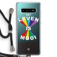 Het Leven Is Mooi: Samsung Galaxy S10 Plus Transparant Hoesje met koord