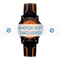 Esprit horlogeband ES108334-004 Silicoon Zwart