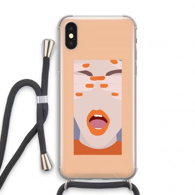 Surprise: iPhone XS Transparant Hoesje met koord