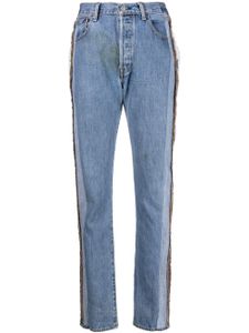 Sami Miro Vintage jean slim à coutures apparentes - Bleu