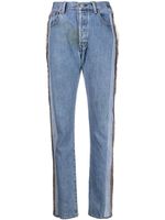 Sami Miro Vintage jean slim à coutures apparentes - Bleu