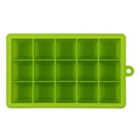 15 rasters DIY grote ijs kubus schimmel vierkante vorm siliconen ijs lade fruit ijs maker (groen)