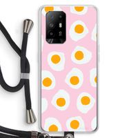Dancing eggs: Oppo A94 5G Transparant Hoesje met koord