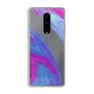 Zweverige regenboog: OnePlus 8 Transparant Hoesje