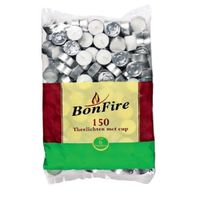 Bonfire - Theelichten Met Cup 6 Branduren - Zak 150 Stuks - thumbnail