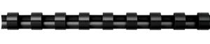 Fellowes bindruggen, doos van 25 stuks, 8 mm, zwart