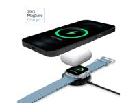 Mobilize Mobilize 3in1 Magnetic Wireless Charger MagSafe Compatible 15W Black