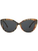 Burberry Eyewear lunettes de soleil oversize à motif House Check - Tons neutres