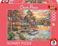 Puzzel van 1000 stukjes - SCHMIDT - Chuck Pinson - Avondgoud Landschap - Meerkleurig - Voor volwassenen