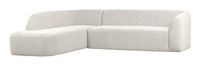 BePureHome Hoekbank 'Sloping' Links, kleur Pearl Melange