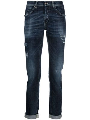 DONDUP jean slim à ourlet retroussé - Bleu