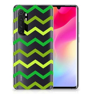 Xiaomi Mi Note 10 Lite TPU bumper Zigzag Groen