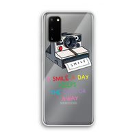 Smile: Samsung Galaxy S20 Transparant Hoesje