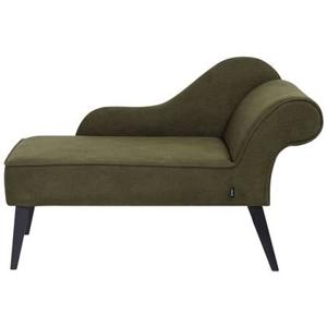 Beliani-BIARRITZ-Chaise longue-Olijfgroen-Rechtszijdig-Polyester