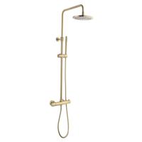 Regendoucheset Opbouw Sanilux Blair Thermostatisch Douchekop 30 cm Goud Sanilux