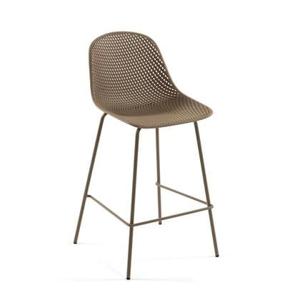 Kave Home - Kruk Quinby beige hoogte 75 cm