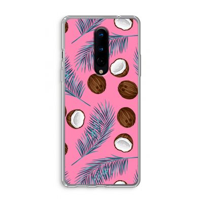 Kokosnoot roze: OnePlus 8 Transparant Hoesje