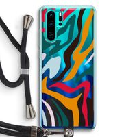 Colored Zebra: Huawei P30 Pro Transparant Hoesje met koord