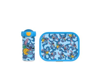 2-delige Mepal lunchset campus Stitch lunchbox + schoolbeker