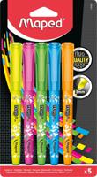 Maped markeerstift Fluo Pen, blister met 5 stuks